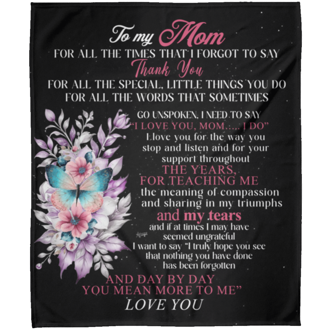 To My Mom | Arctic Fleece Blanket 50x60