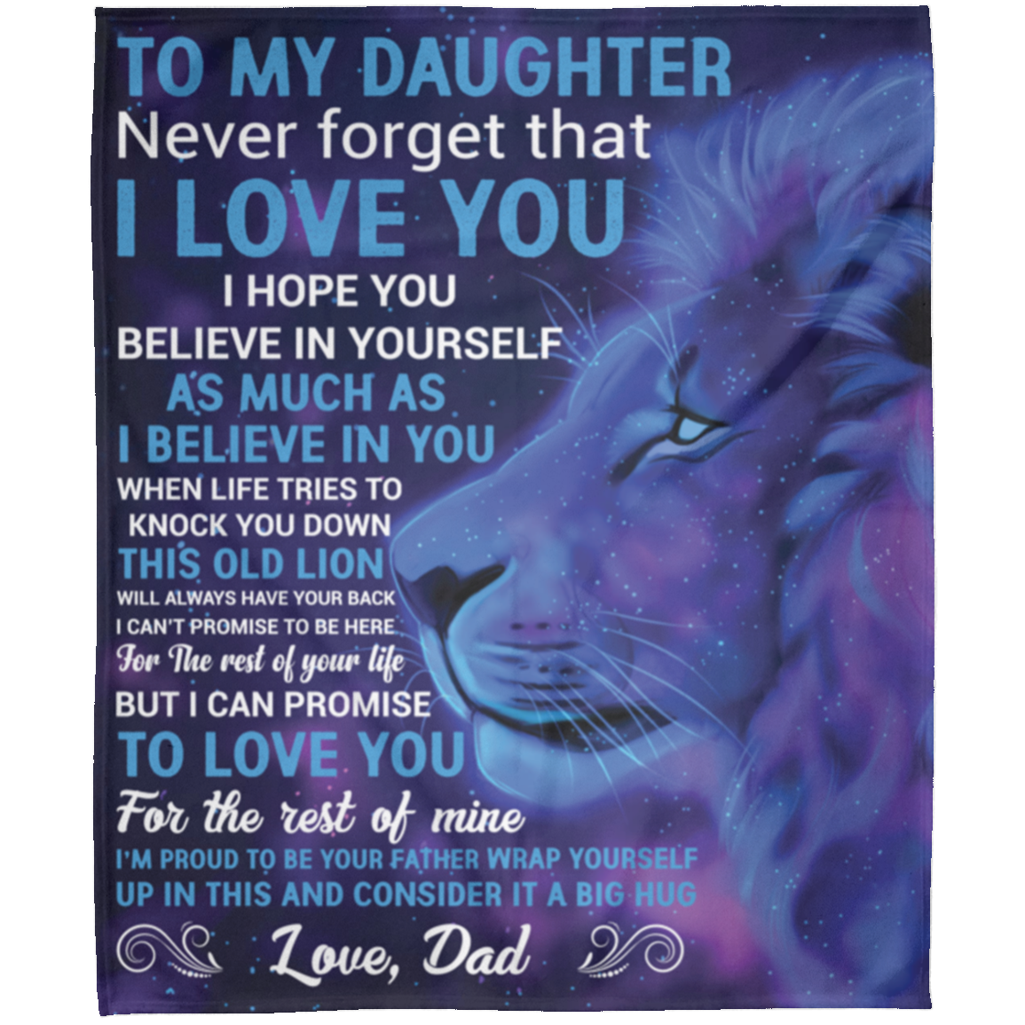 To My Daughter | Arctic Fleece Blanket 50x60