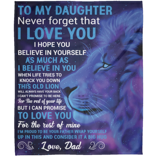 To My Daughter | Arctic Fleece Blanket 50x60